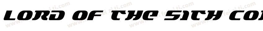 Lord of the Sith Con字体转换